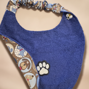 Handmade Terry Cloth Dog Bandana Bib - Large & Extra Large